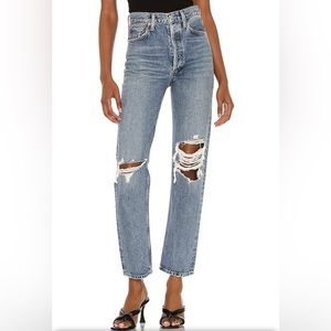 Agolde 90’s Pinch Waist High Rise Straight Denim Jeans